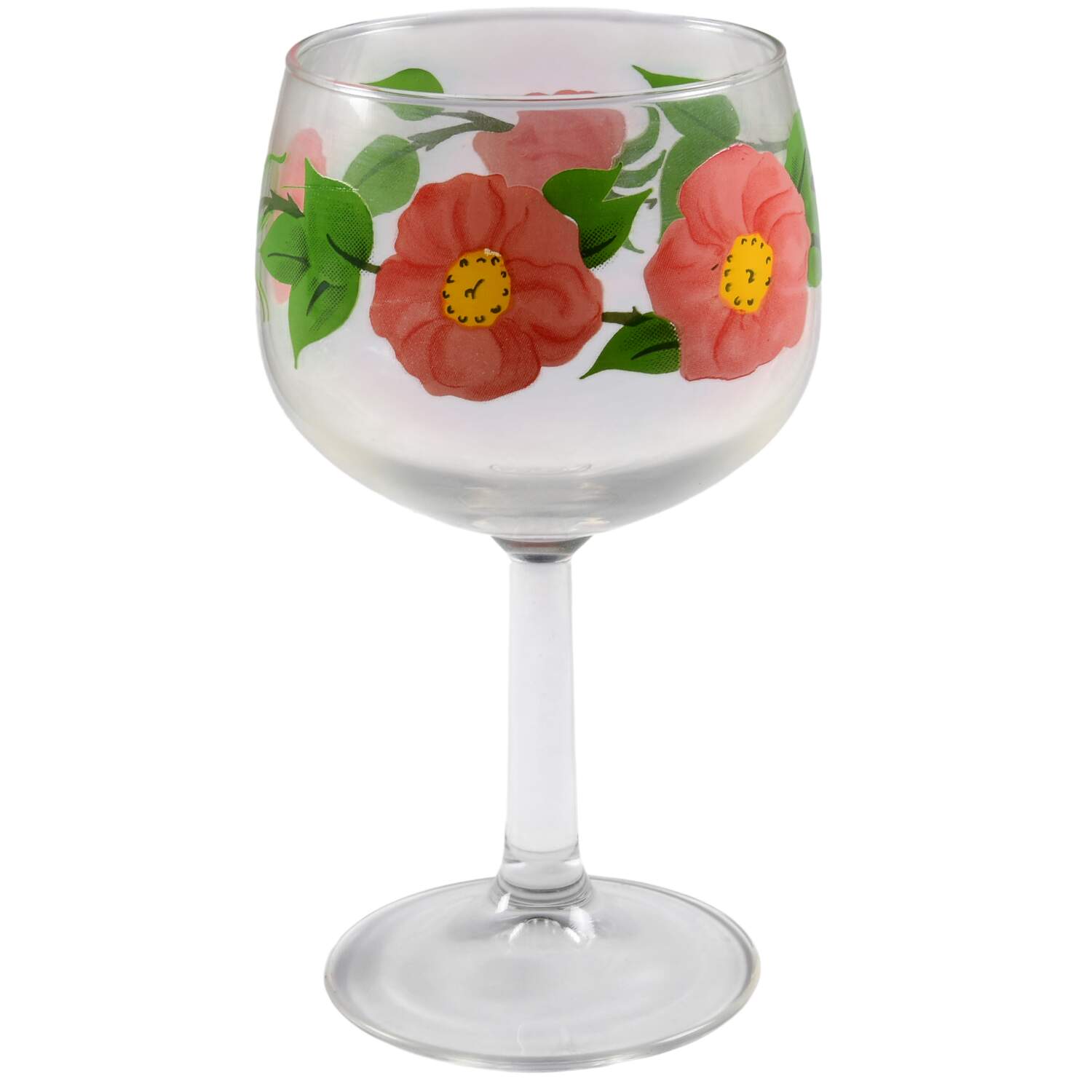 Desert Rose (USA Backstamp) 12 Oz Glassware Goblet by Franciscan-1