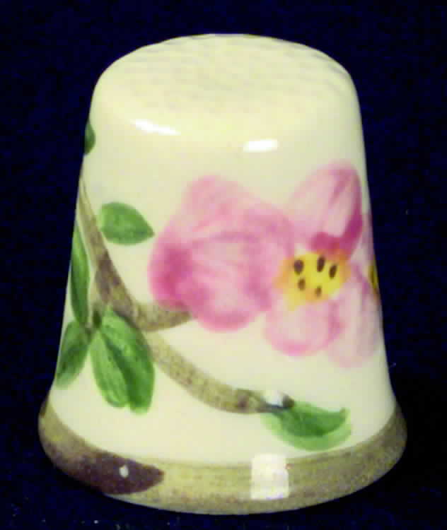 Desert Rose (USA Backstamp) Thimble by Franciscan-1