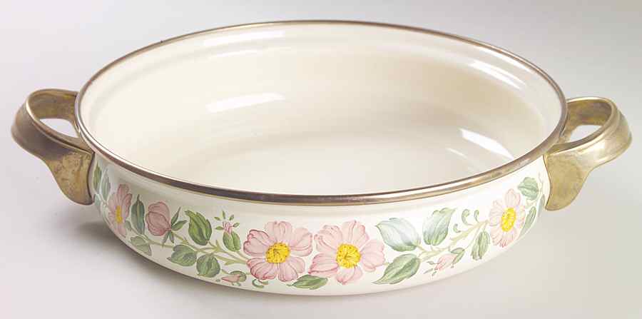 Desert Rose (USA Backstamp) 10" Metal Buffet Server by Franciscan-1