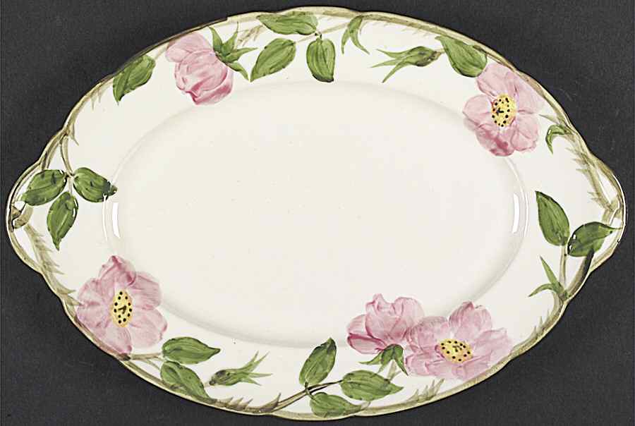 Desert Rose (USA Backstamp) 12" Oval Serving Platter by Franciscan-1