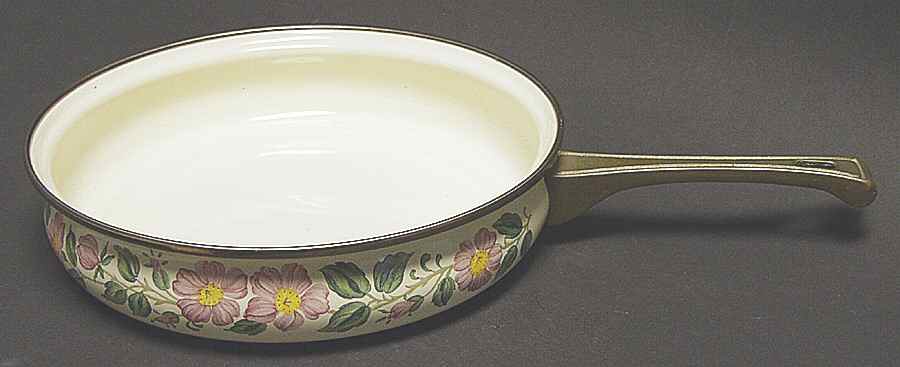Desert Rose (USA Backstamp) 10" Metal Skillet No Lid by Franciscan-1