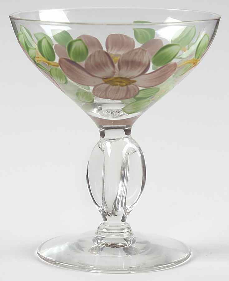 Desert Rose (USA Backstamp) Glassware-Sherbet/Imperial Simplicity by Franciscan-1
