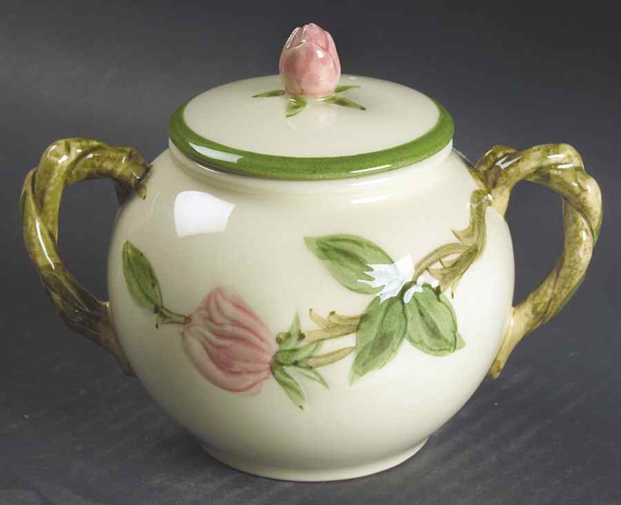 Desert Rose (USA Backstamp) Sugar Bowl & Lid by Franciscan-1
