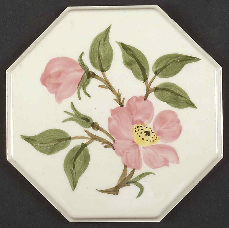 Desert Rose (USA Backstamp) Octagonal Tea Tile by Franciscan-1