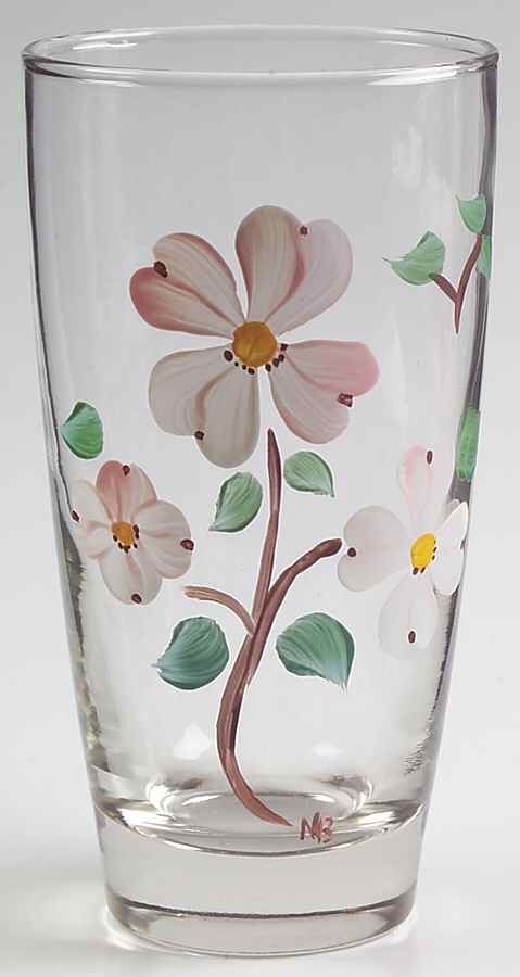 Desert Rose (USA Backstamp) 5" Glassware Libby Tulip Tumbler by Franciscan-1