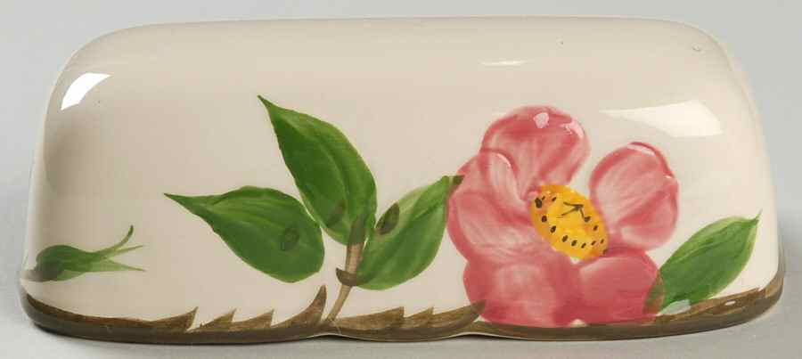 Desert Rose (USA Backstamp) Lid for 1/4 Pound Butter No Finial by Franciscan-1
