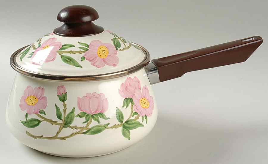 Desert Rose (USA Backstamp) 1.5qt Metal Covered Saucepan by Franciscan-1