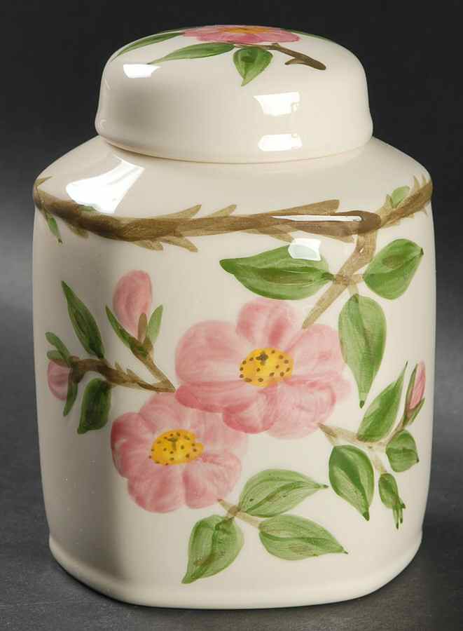 Desert Rose (USA Backstamp) Tea Canister & Lid by Franciscan-1