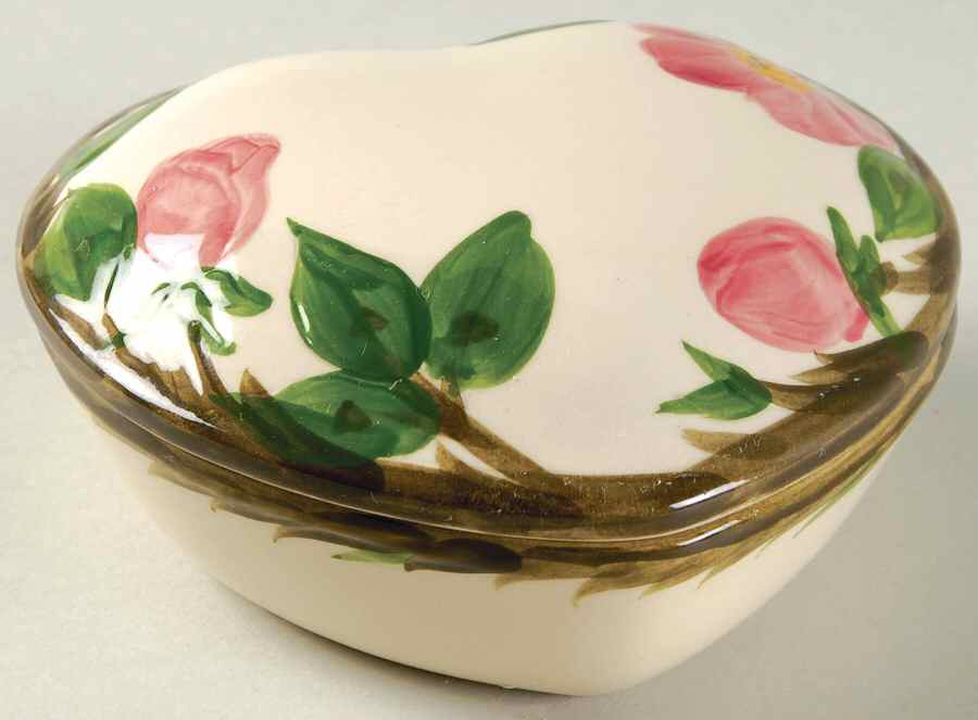Desert Rose (USA Backstamp) Heart Shape Box & Lid by Franciscan-1