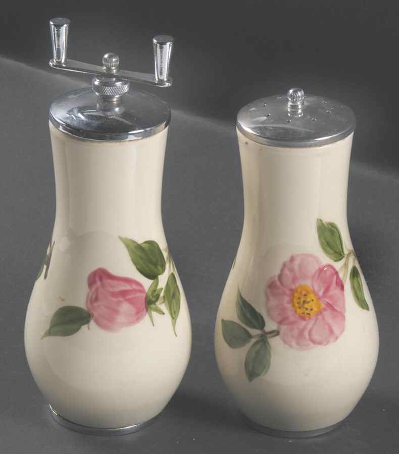 Desert Rose (USA Backstamp) Bulbous Salt & Pepper Mill by Franciscan-1