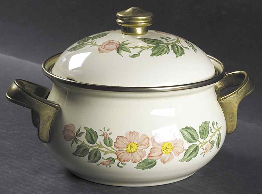 Desert Rose (USA Backstamp) 2 Qt Saucepan & Lid by Franciscan-1