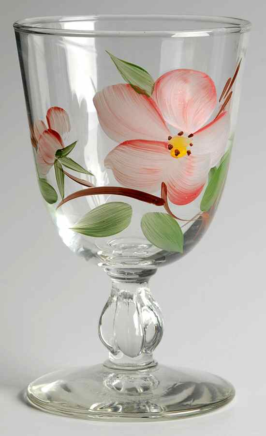 Desert Rose (USA Backstamp) Libbey 3003 Glassware Goblet by Franciscan-1