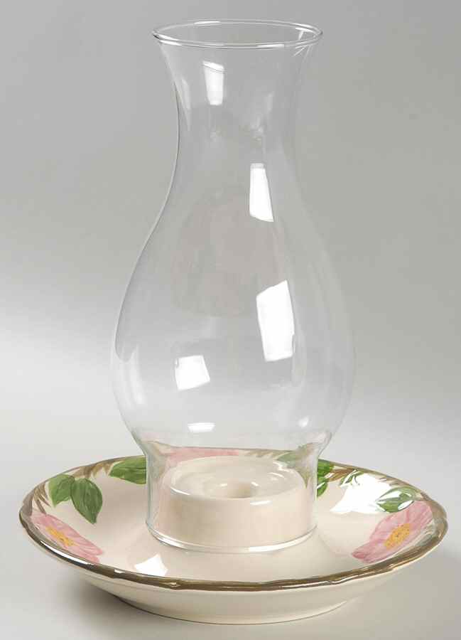 Desert Rose (USA Backstamp) Hurricane Lamp & Globe by Franciscan-1