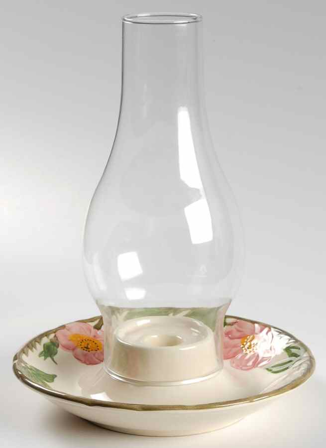 Desert Rose (USA Backstamp) Hurricane Lamp & Globe by Franciscan-1