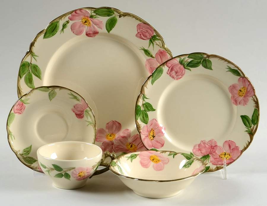 Desert Rose (USA Backstamp) 5 Piece Place Setting by Franciscan-1