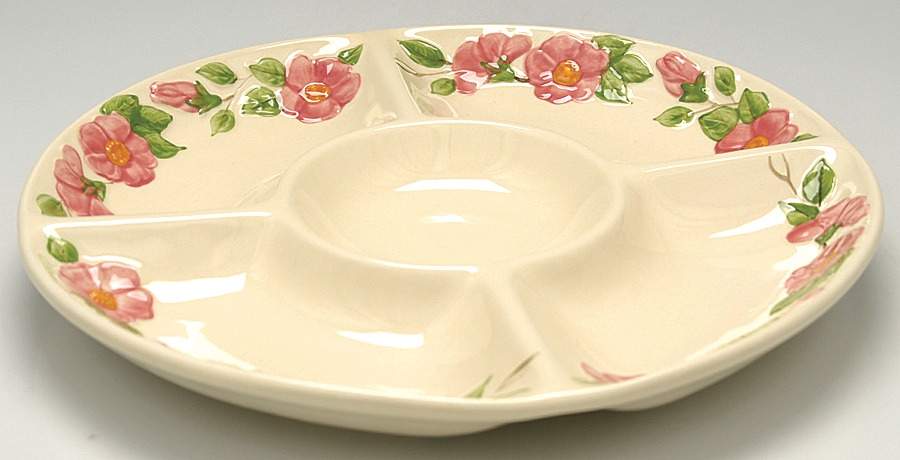 Desert Rose (England and Portugal Backstamp) 1 Piece Chip & Dip by Franciscan-1