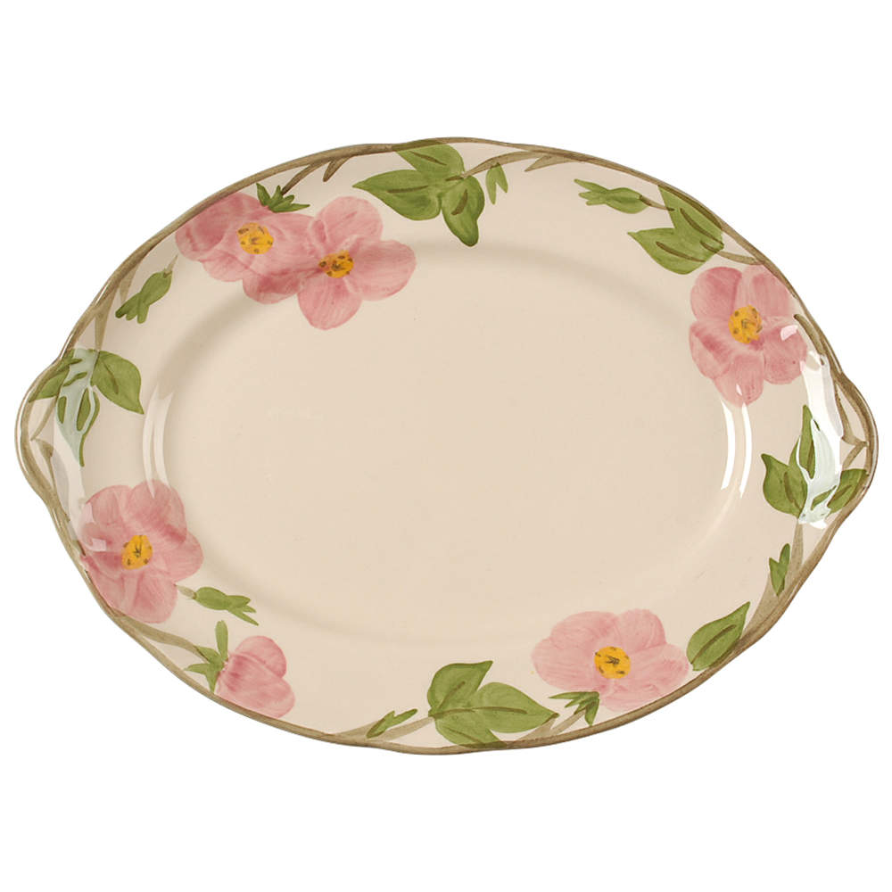 Desert Rose (England and Portugal Backstamp) 14" Oval Serving Platter by Franciscan-1