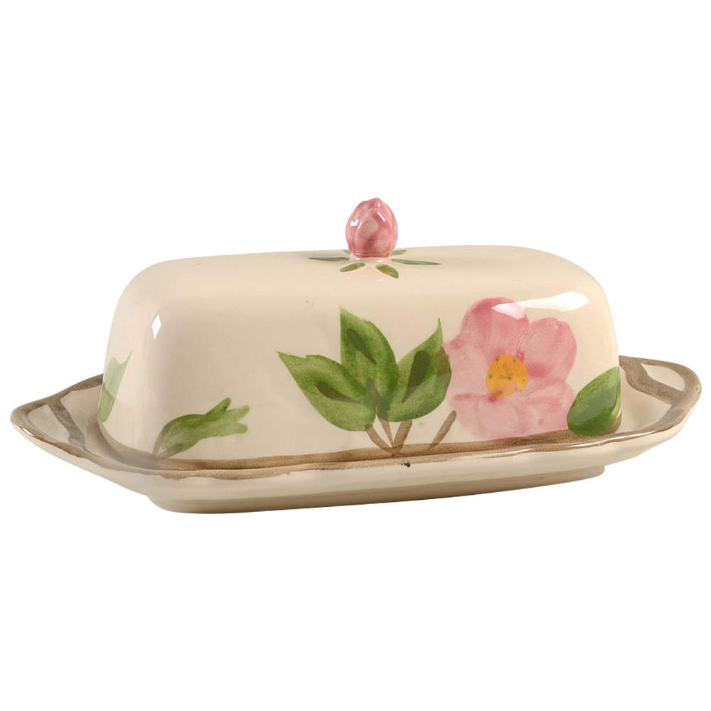 Desert Rose (England and Portugal Backstamp) 1/4 Lb Covered Butter by Franciscan-1