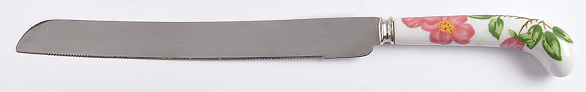 Desert Rose (England and Portugal Backstamp) Cake Knife/Server with Stainless Blade by Franciscan-1