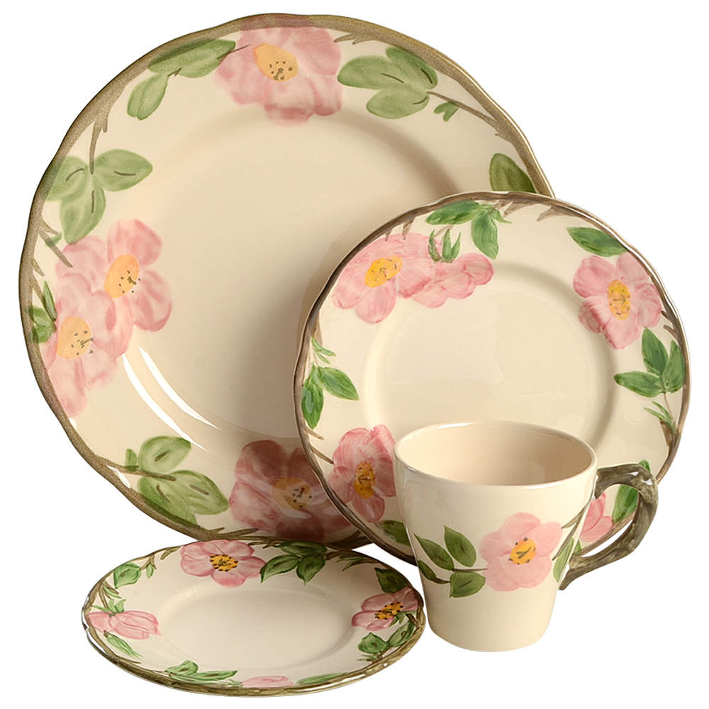 Desert Rose (England and Portugal Backstamp) 4 Piece Place Setting by Franciscan-1