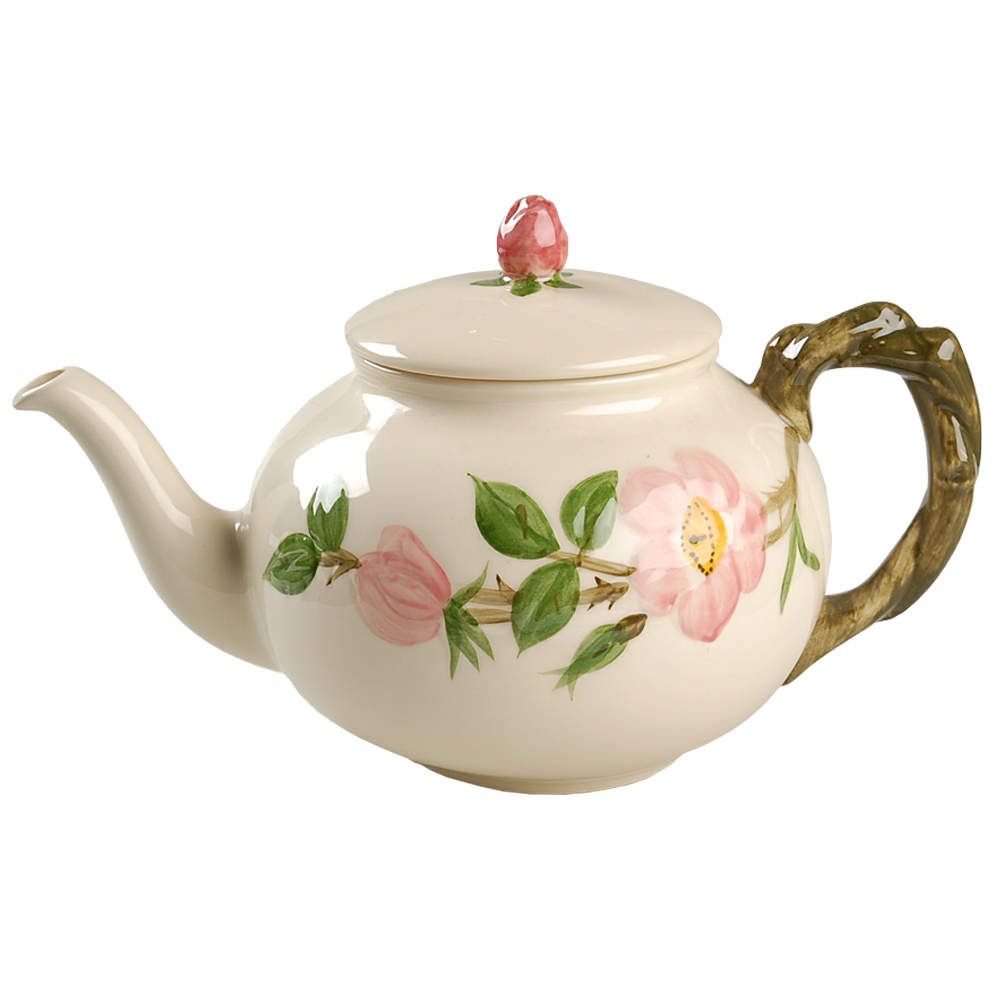 Desert Rose (England and Portugal Backstamp) Teapot & Lid by Franciscan-1
