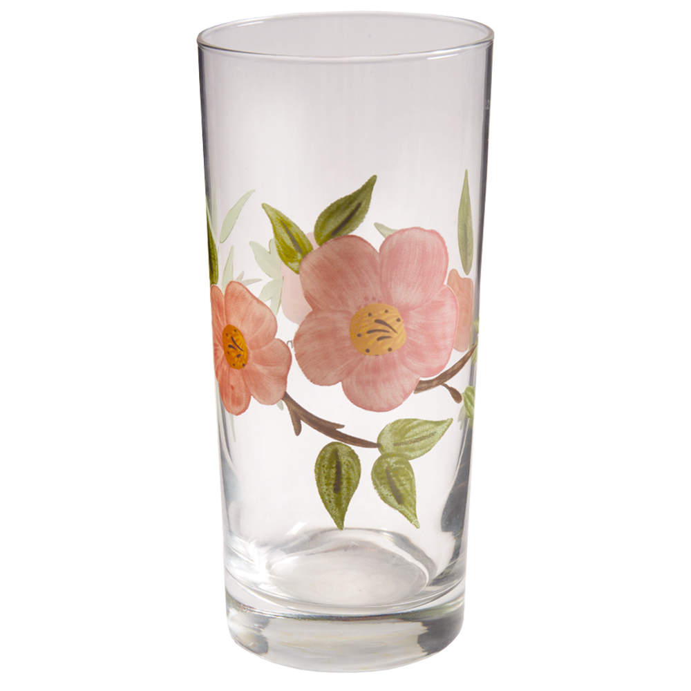 Desert Rose (England and Portugal Backstamp) 14 Oz Glassware Tumbler by Franciscan-1