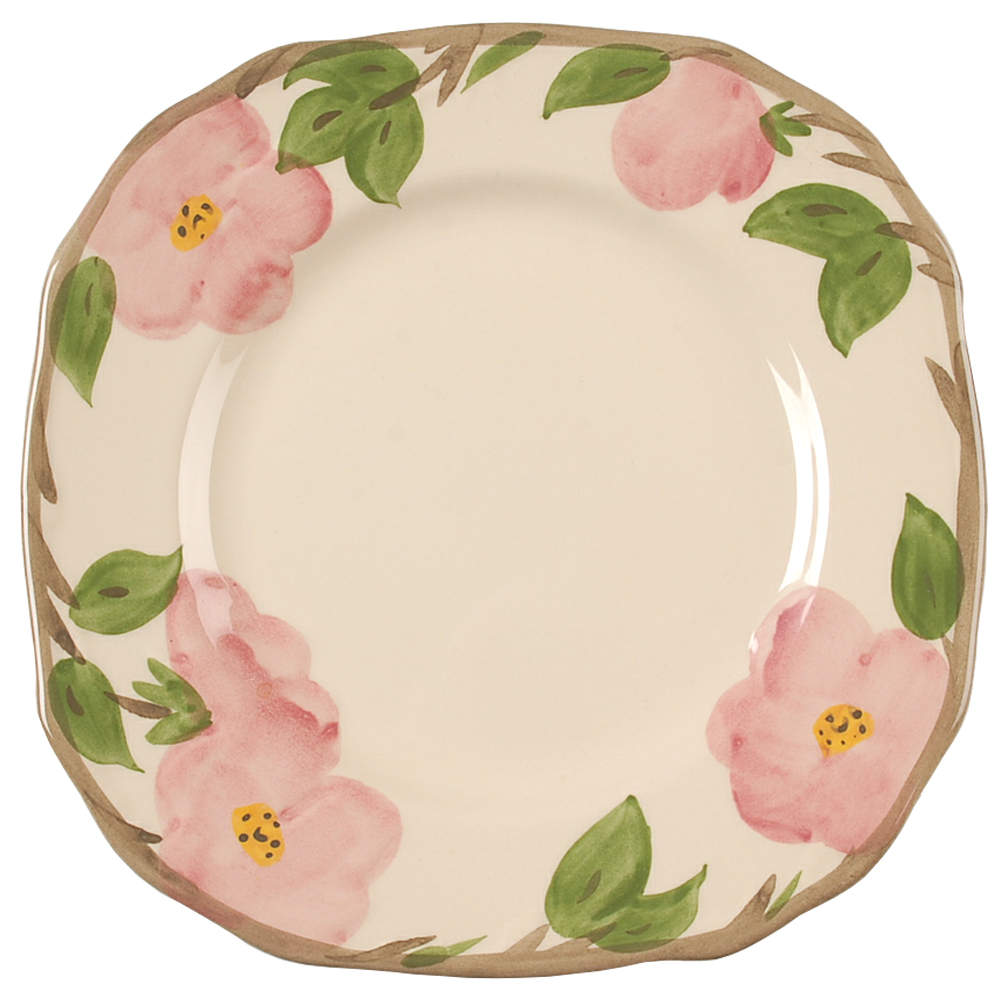 Desert Rose (England and Portugal Backstamp) Square Salad Plate by Franciscan-1