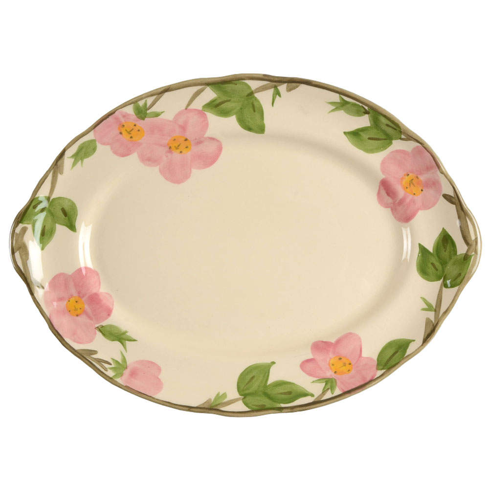 Desert Rose (England and Portugal Backstamp) 13" Oval Serving Platter by Franciscan-1