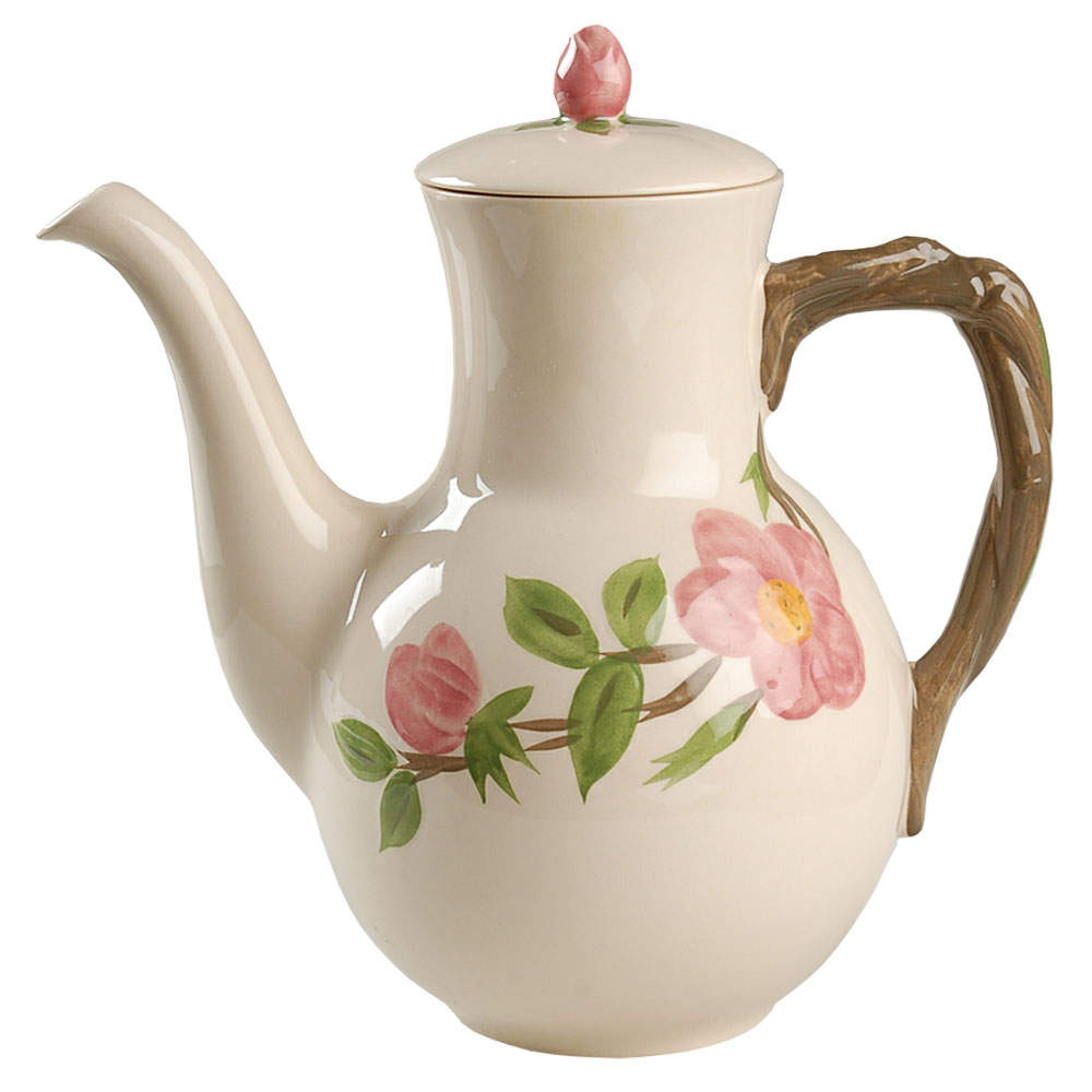Desert Rose (England and Portugal Backstamp) Coffee Pot & Lid by Franciscan-1