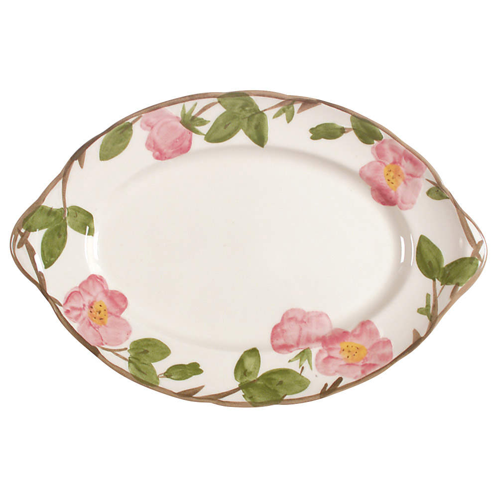 Desert Rose (England and Portugal Backstamp) 12" Oval Serving Platter by Franciscan-1