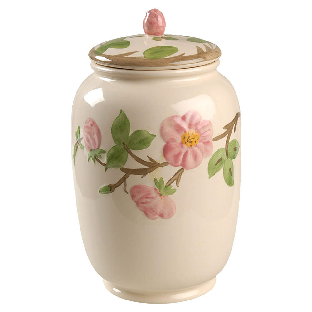 Desert Rose (England and Portugal Backstamp) Cookie Jar & Lid by Franciscan-1