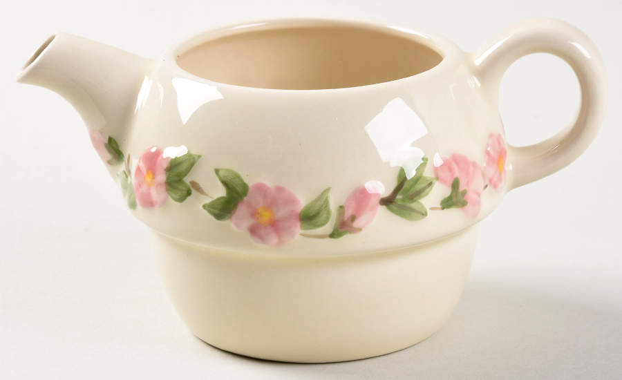 Desert Rose (England and Portugal Backstamp) Individual Teapot with Cup Teapot No Lid by Franciscan-1