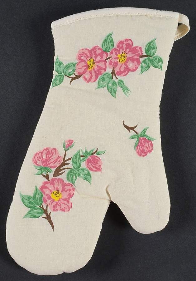 Desert Rose (England and Portugal Backstamp) Cloth Oven Mitt by Franciscan-1