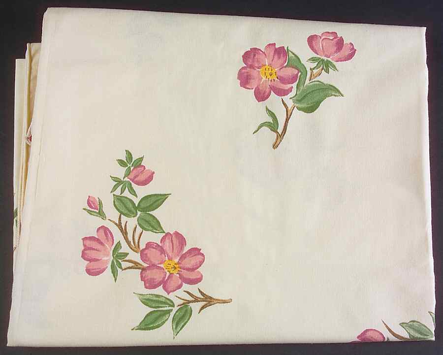 Desert Rose (England and Portugal Backstamp) 52" Square Tablecloth by Franciscan-1