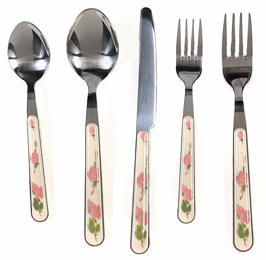 Desert Rose (England and Portugal Backstamp) 20-Piece Flatware Set (4 5-Piece Place Settings) by Franciscan-1