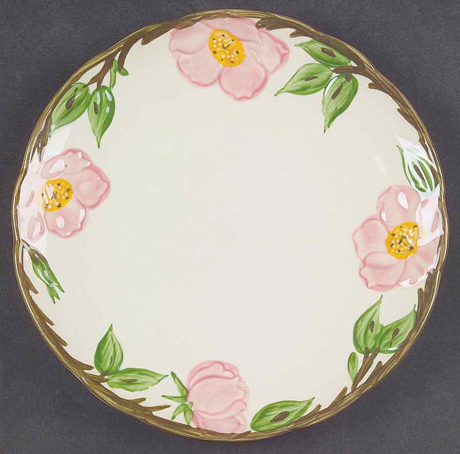 Desert Rose (England and Portugal Backstamp) Dessert/Pie Plate by Franciscan-1