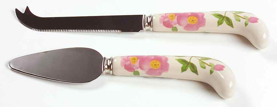 Desert Rose (England and Portugal Backstamp) 2-Piece Cheese Set (Knife and Server) by Franciscan-1
