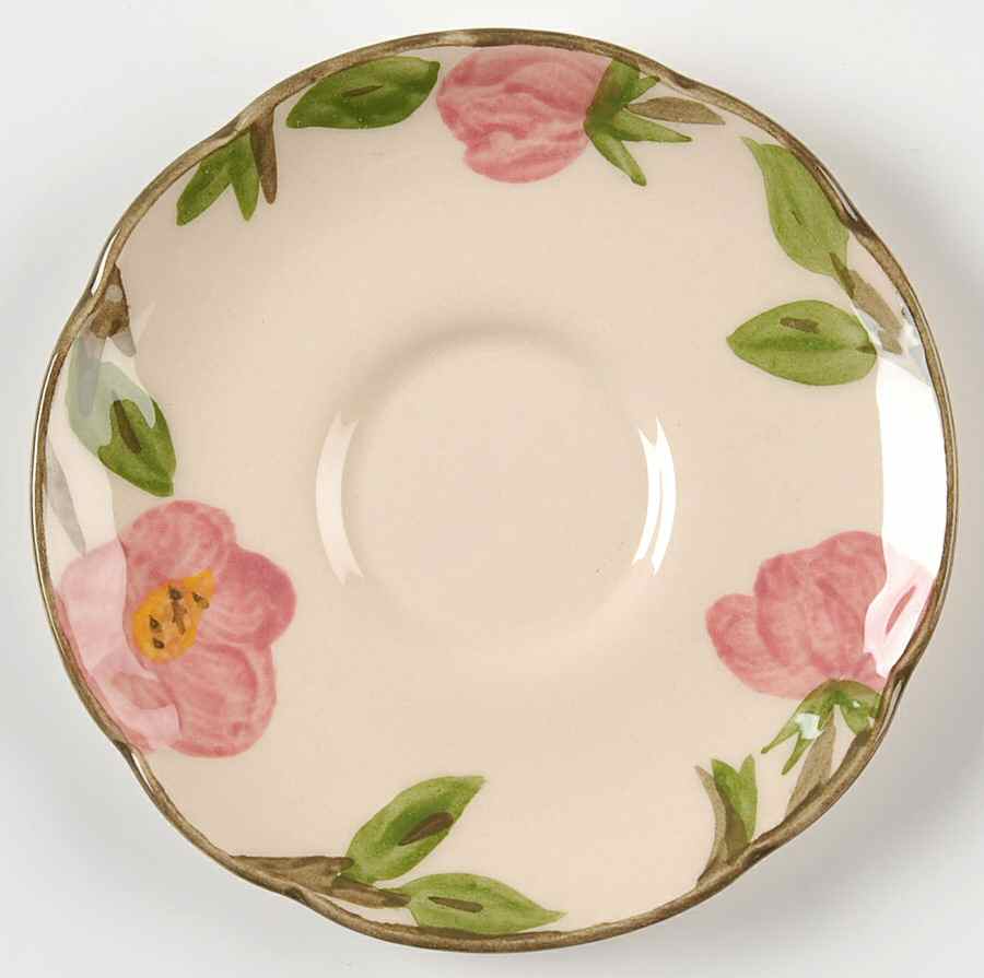 Desert Rose (England and Portugal Backstamp) Saucer for Demitasse Cup by Franciscan-1