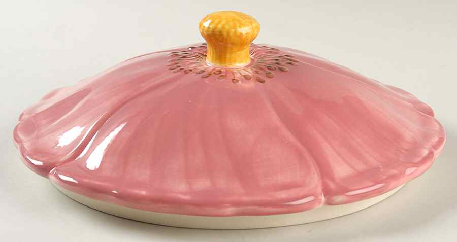Desert Rose (England and Portugal Backstamp) Lid for Sculpted Cookie Jar by Franciscan-1