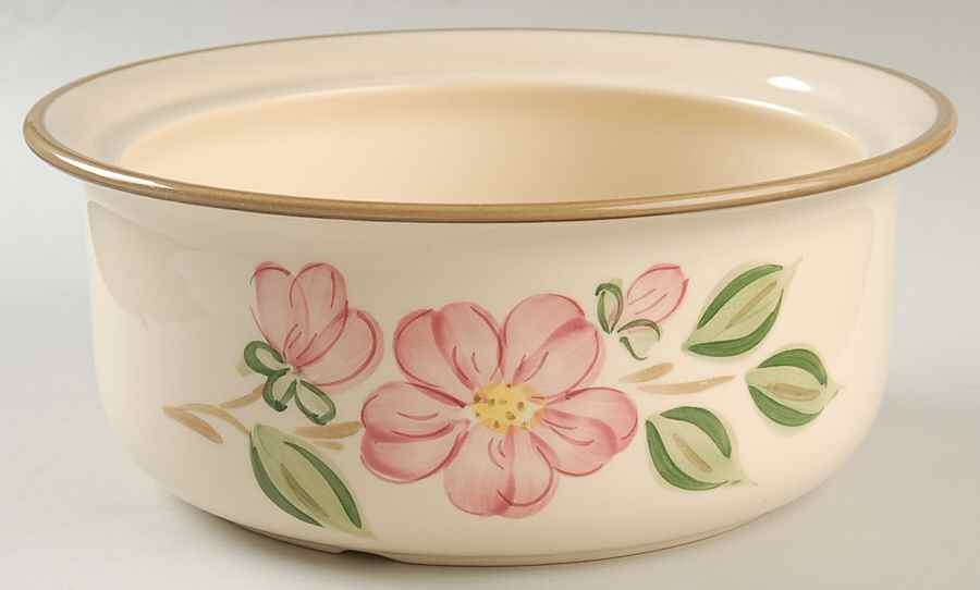 Desert Rose (England and Portugal Backstamp) 2 Qt Round Covered Casserole No Lid by Franciscan-1