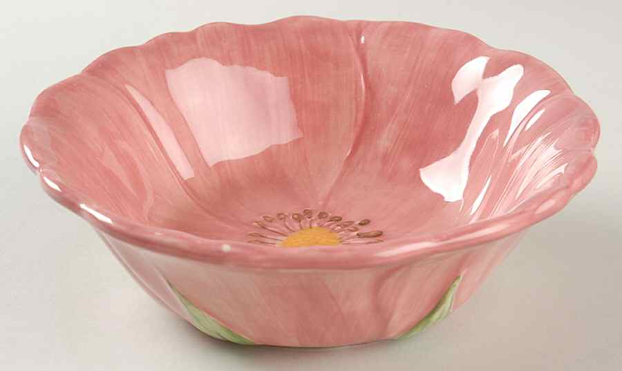 Desert Rose (England and Portugal Backstamp) Sculptured Cereal Bowl by Franciscan-1