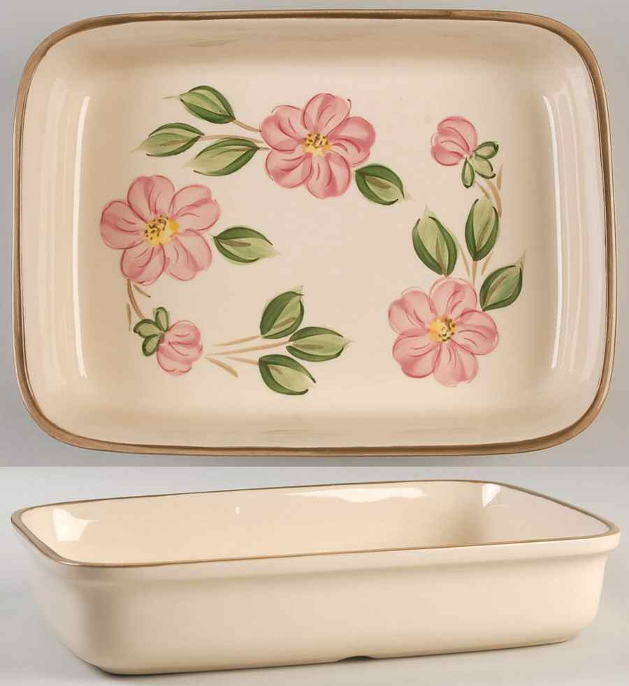 Desert Rose (England and Portugal Backstamp) 11" Lasagna by Franciscan-1