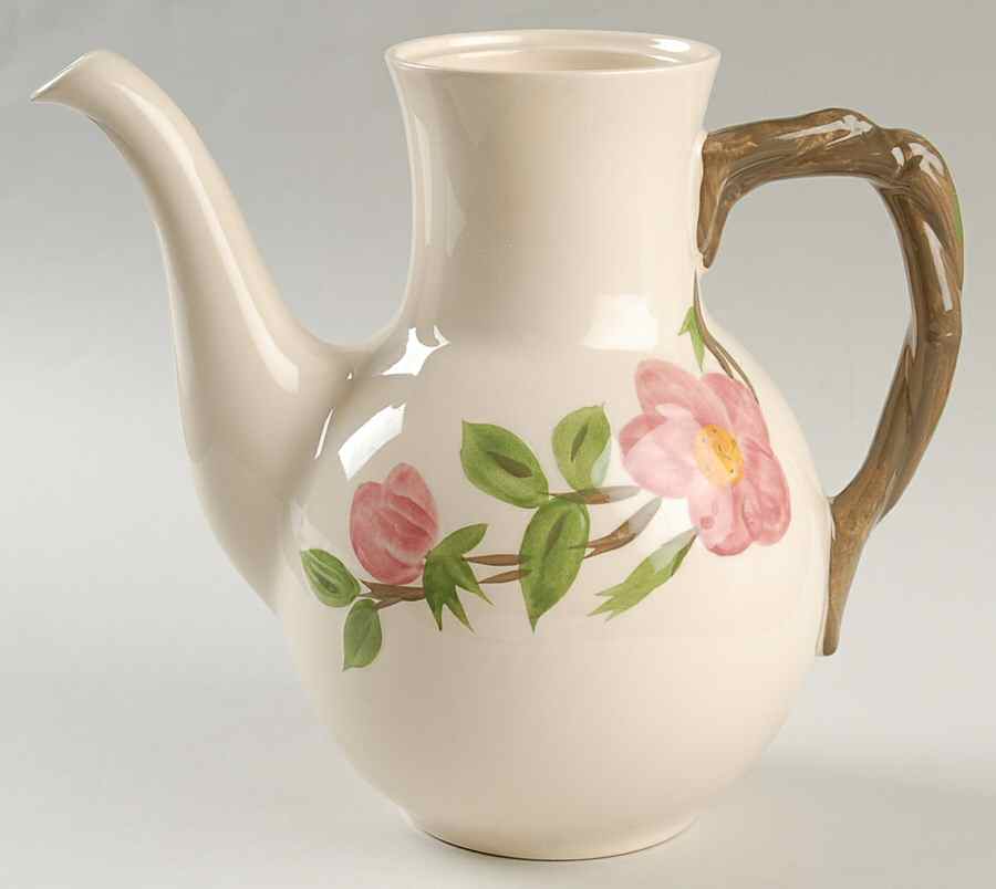 Desert Rose (England and Portugal Backstamp) Coffee Pot No Lid by Franciscan-1