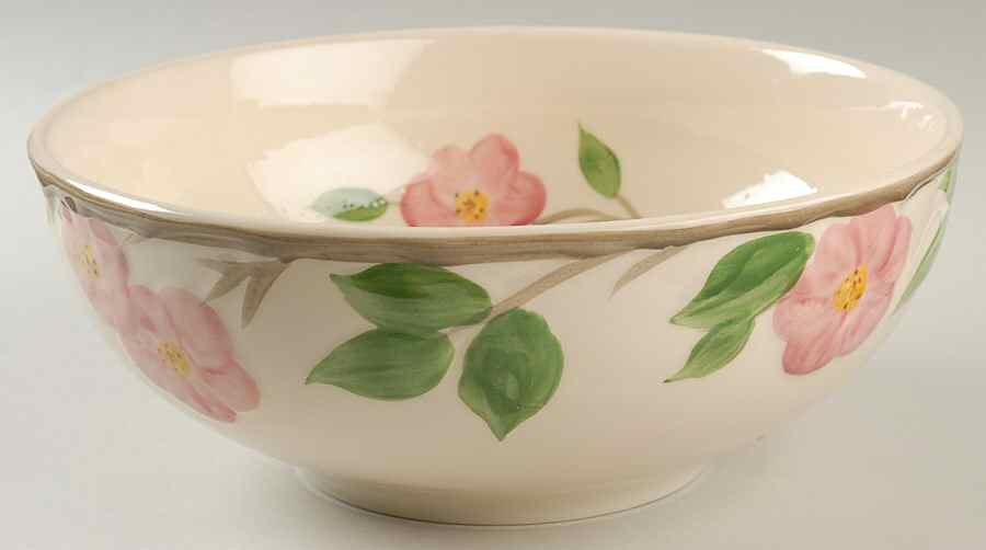 Desert Rose (England and Portugal Backstamp) 9" 50th Anniversary Salad Bowl by Franciscan-1