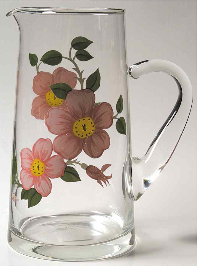 Desert Rose (England and Portugal Backstamp) 48 Oz Glassware Pitcher by Franciscan-1
