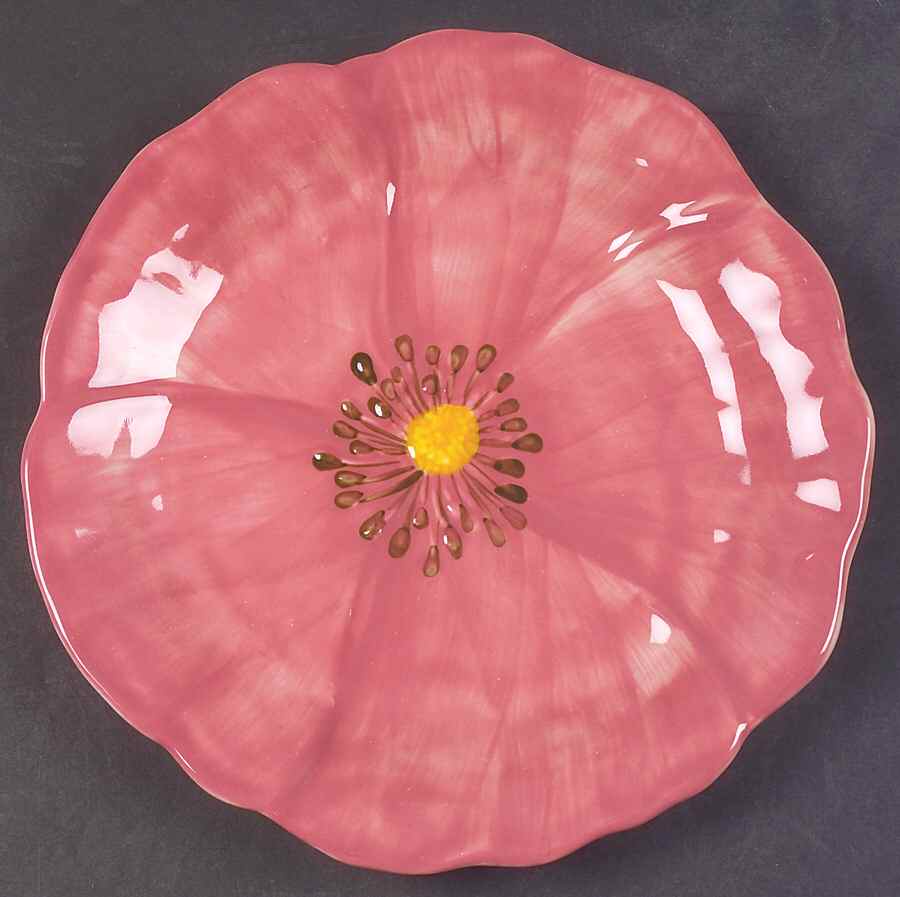 Desert Rose (England and Portugal Backstamp) Sculpted Salad Plate by Franciscan-1