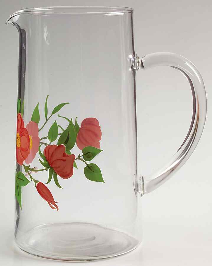 Desert Rose (England and Portugal Backstamp) 40 Oz Glassware Pitcher by Franciscan-1