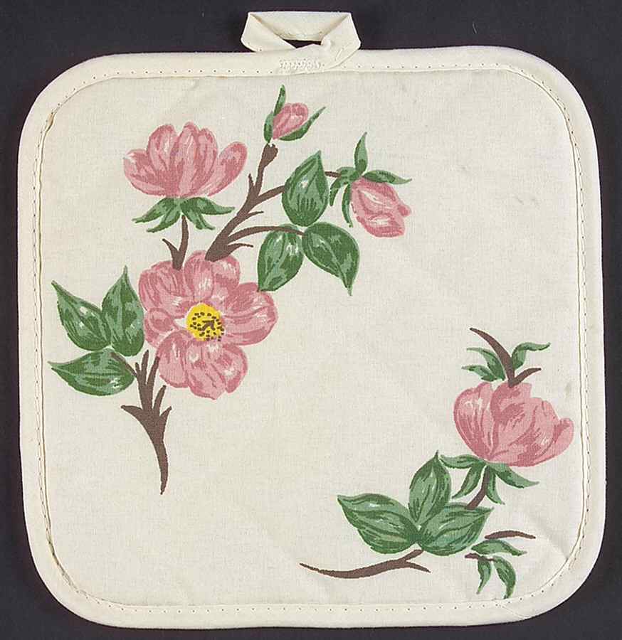 Desert Rose (England and Portugal Backstamp) Cloth Potholder by Franciscan-1