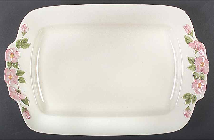 Desert Rose (England and Portugal Backstamp) 20" Rectangular Serving Platter by Franciscan-1