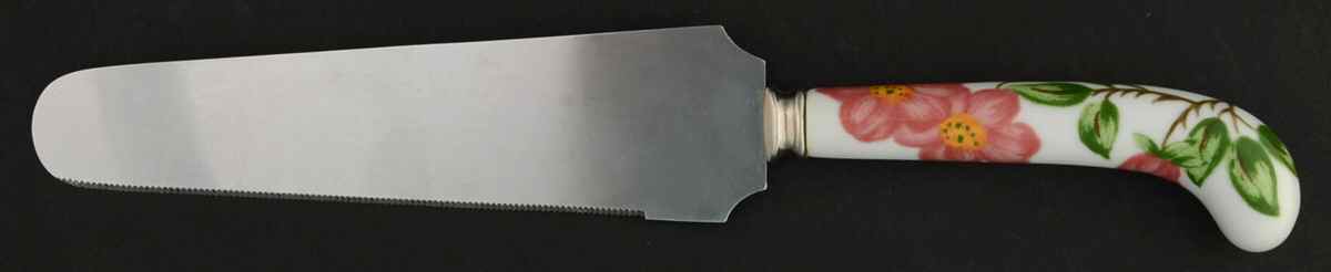 Desert Rose (England and Portugal Backstamp) Pie & Cake Server with Stainless Blade by Franciscan-1